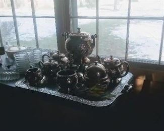 1890s hammered silver plate by Meriden Silver Co.
