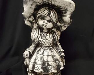 Little Girl Dry Brush Statue