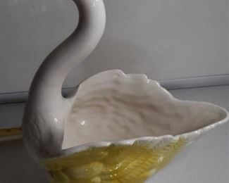 Porcelain Goose Plant Holder