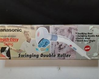 Panasonic Two Speed Massager with Heat Featuring Swinging Double Roller Instructions Included