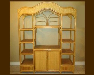 Gorgeous Rattan Display Shelving Unit 