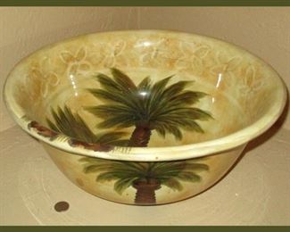 Large Palm Tree Bowl 