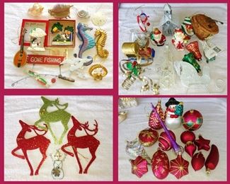 Lots of Good Christmas Ornaments including Hawaiian Christmas Ornaments 