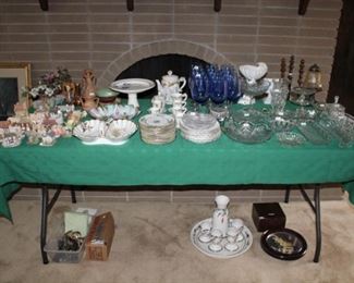 CRYSTAL, TEA SETS, GLASSWARE