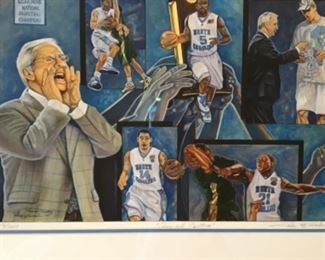 UNC signed and numbered print. “Five and Counting”