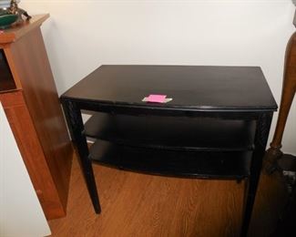 Mersman Black Accent Table - 3 shelf 24"H X 26'W X 14.5' D