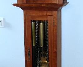 Solid Wood Emperor Grandfather Clock, Dial Marked Made In West Germany, 81" x 19.5" x 12.25", Chimes Are Working