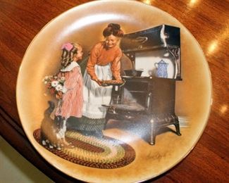 Collectible Decorative Plate Collection Including Southern Living Gallery Numbered Forest Plates Qty 4, Knowles Norman Rockwell Numbered Plate And More