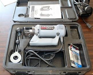 RotoZip Electric Spiral Saw Model SCS01LE With Case, Bits, And Owner's Manual