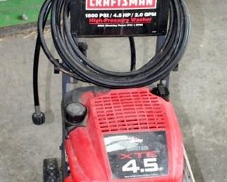 Craftsman Quantum XTE 4.5 HP 1800 PSI High Pressure Washer With Briggs And Stratton Motor