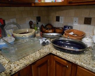 Pyrex, Chantal, Romertopf, etc.