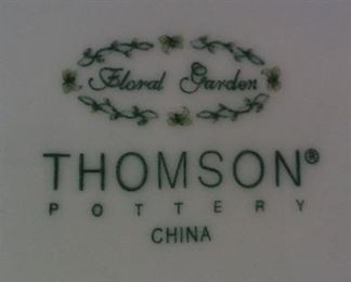 Thomson Pottery, fine china, Floral Garden pattern backstamp, loverly!$$!