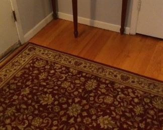 Like new red entry foyer carpet rug.  Matches the Larger LR Rug Carpet.