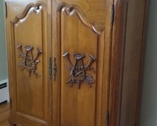 Over the Top, Hand Carved Hardwood French Ambassadors style Armoire, truly Extraordinary!  Second Best Furniture Piece in the Home!  Super Rare... Just try to find another One!  Best In Class!$$$!