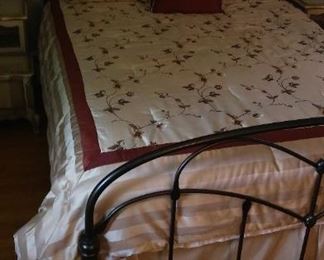 The Like New Queen Bed, with all bedding sold Separately!$$!