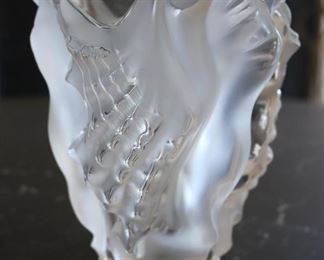 Lalique Conch Shell Vase