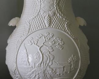 Italian white porcelain vases