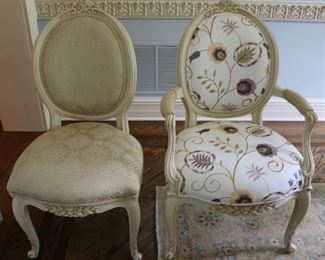 Dining Room Chairs, 10 side & 2 arm