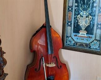 Kolstein Hybrid Liandro DiVacenza upright bass with bow and case