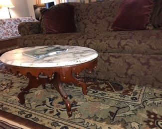 Marble topped Victorian coffee table