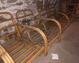 Antique rattan furniture