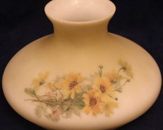 Lot# 2069 - Antique Hand Painted Lamp Sh
