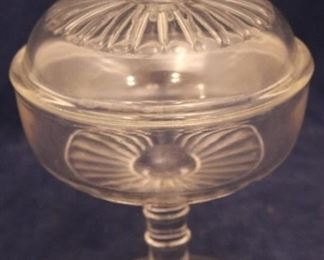 Lot# 2070 - Vintage Glass Candy Dish