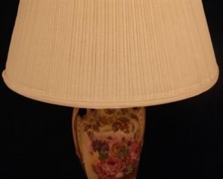 Lot# 2086 - Hand Painted Porcelain Lamp 