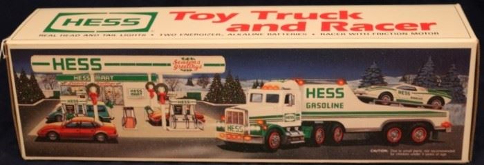 Lot# 2088 - Hess Toy Truck and Racer - N