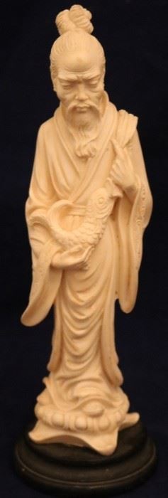 Lot# 2124 - Oriental Statue w/Wood Base