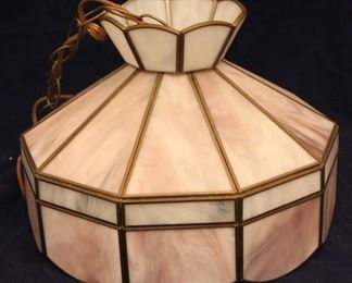 Lot# 2158 - Stained Glass Hanging Light 