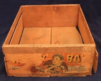 Lot# 2171 - Antique Wooden Box - as is