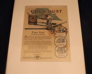 Lot# 2178 - Framed Gold Dust Ad