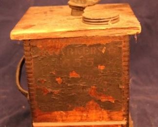 Lot# 2200 - Antique Coffee Mill Grinder