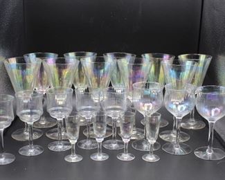 Beautiful Vintage Stemmed Glassware 