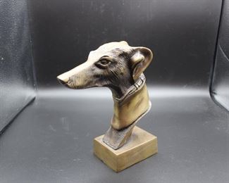 Brass Dog Bust