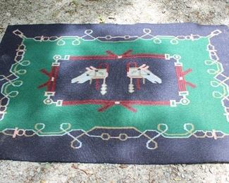 Horse Knit Rug