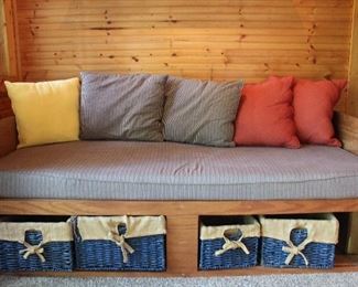 Day Bed with Storage Baskets