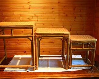 Rattan Nesting Tables 