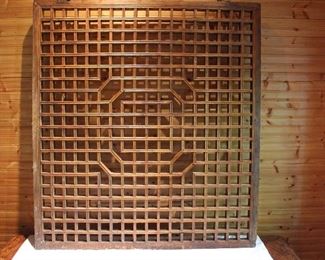 Beautiful Large Carved Wooden Panel 