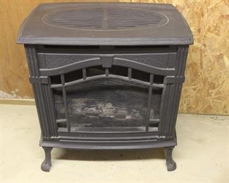 Solid Iron Gas Powered Fire Place 