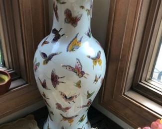 Large butterfly vase