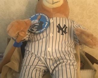 NY Yankees stuffed bear