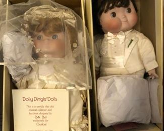 Bride and groom dolly Dingle Dolls