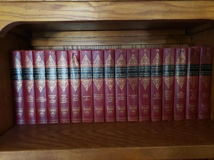 Complete Harvard Classics 50 Book Set from 1909 in excellent condition.  $750