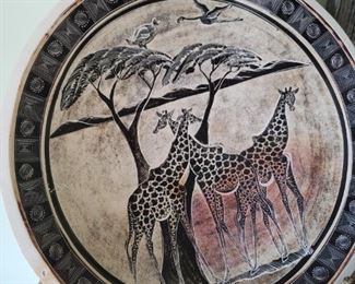 African Pottery Charger/Plate  $50