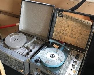 Two vintage Record players For parts only