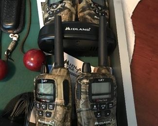 Two sets of midland walkie-talkies