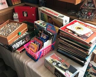 Record albums and games