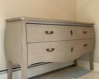 Item 17:  IMMACULATE Arhaus Bombay Two Drawer Chest - 56.5"l x 18"w x 33"h:  $450